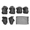 Yuecoom 6Pcs / Set Roller Skating Protective Gear Adjustable Knee Elbow Palm Guards for 618 Years Old Knee Pads for Kids Kids Knee Pads and Elbow Pads Set Elbow Pads(Black) view 1