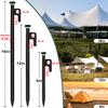20Pcs Tent Stakes, 16in Heavy Duty Tent Stakes, Dia 0.35" Forged Steel Stakes Heavy Duty for Tent Used on Rocks, Grassland, Snowfield(20Pcs 16in Stakes) view 3