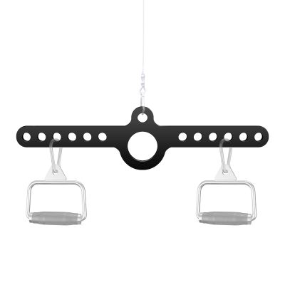 RIMLUFE Spreader Bar Double to Single D Handle LAT Pull Down T Bar Cable Row Attachments Landmine Adapter for Gym,Exercise Pulley System Adaptor Plate Cable Machine Crossover for Belt Squat Rack