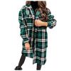 Clearance Women Corduroy Shirts Casual Long Sleeve Button Down Blouses Top C-Green view 1