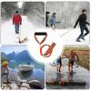 clinmday Deer Drag Strap,Easy to Use Heavy Duty Reflective Deer Drag Rope with Non-Slip Handle - Gear Accessories for Men Women Hunter Pull Animal Wood C view 3