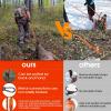 clinmday Deer Drag Strap,Easy to Use Heavy Duty Reflective Deer Drag Rope with Non-Slip Handle - Gear Accessories for Men Women Hunter Pull Animal Wood C view 4
