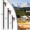 24Pcs Tent Stakes, 12in Heavy Duty Tent Stakes with Storage Pouch, Dia 0.35" Forged Steel Stakes for Tent Used on Rocks, Grassland, Snowfield(24Pcs 12in Stakes) view 2