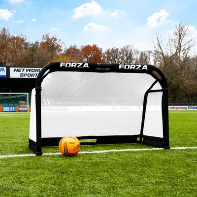 FORZA Aluminum POD Soccer Goals | PRO ALU50 Folding Soccer Goal - Fold-Away & Freestanding Target Goals - x4 Sizes and x9 Colors (White, 5ft x 3ft)