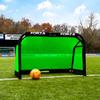 FORZA Aluminum POD Soccer Goals | PRO ALU50 Folding Soccer Goal - Fold-Away & Freestanding Target Goals - x4 Sizes and x9 Colors (Green, 4ft x 2.5ft) view 1