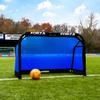 FORZA Aluminum POD Soccer Goals | PRO ALU50 Folding Soccer Goal - Fold-Away & Freestanding Target Goals - x4 Sizes and x9 Colors (Electric Blue, 4ft x 2.5ft) view 1