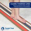 Tumbl Trak Laser Balance Beam Lite and 4 ft x 8 ft x 1- in Watermelon Tumbling Mat Combo view 2