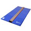 Tumbl Trak Laser Balance Beam Lite and 4 ft x 8 ft x 1- in Royal Blue Tumbling Mat Combo view 1