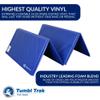 Tumbl Trak Laser Balance Beam Lite and 4 ft x 8 ft x 1- in Royal Blue Tumbling Mat Combo view 4