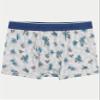 CARIBBEAN JOE Men's Boxer Briefs, Tropical Flora Pattern, 3 Pack, Fun Novelty Mens Underwear, Blue, X-Large view 3