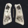 Pearl Dead Man's Hand Ruger GP100 Grip Inserts view 2