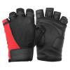 Superset Leather Workout Gloves for Weight-Lifting (Padded) Perfect for Gym Training (Breathable) Black (Black W/Red, 10 Mens L) view 1