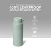 BrMate Rotera 35 oz Stainless Steel Water Bottle with Touch Free Straw and Carry Handle | 100% Leakproof Insulated Water Bottle | Cup Holder Friendly Base | (Sage) view 2