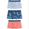 Caribbean Joe Men's Boxer Briefs, Birds of Paradise Pattern, 3 Pack, Fun Novelty Mens Underwear, Navy Blue, Medium view 1