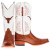 Vaccari Men's Brooks Genuine Cognac Smooth Ostrich Longhorns Embroidery Narrow Square Toe Cowboy Boots - 9.5 EE view 2