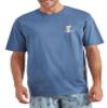 CARIBBEAN JOE Men's Pajama Shirt, Pajamas Sleep Top with Tiki Faced Design, Lightweight and Breathable PJs, Blue, Large