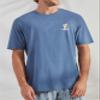 CARIBBEAN JOE Men's Pajama Shirt, Pajamas Sleep Top with Tiki Faced Design, Lightweight and Breathable PJs, Blue, Large view 2