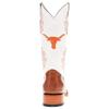 Vaccari Men's Brooks Genuine Cognac Smooth Ostrich Longhorns Embroidery Broad Square Toe Cowboy Boots - 10 EE view 4