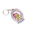 Rockabilia Grateful Dead Bear & Flag 50 Years Metal Key Chain white view 1