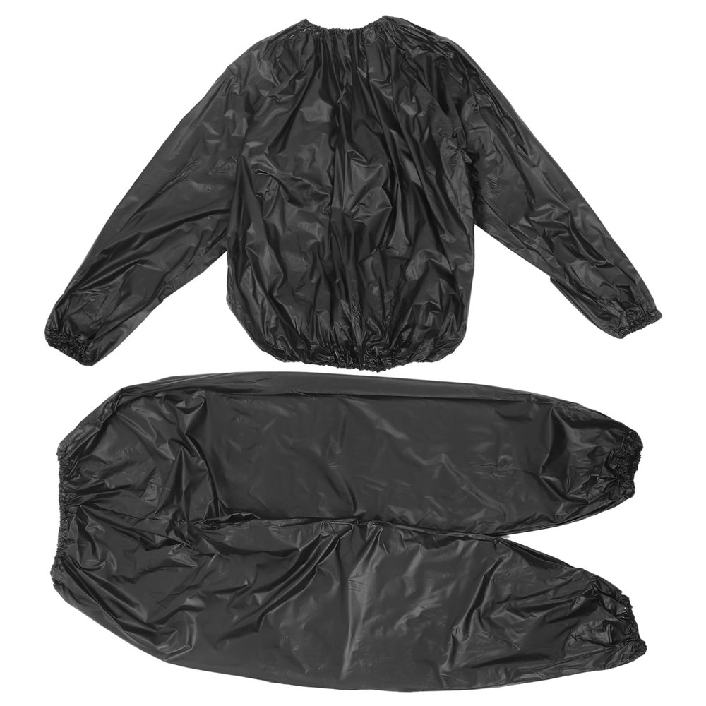 BESPORTBLE 1set Sauna Suit for Men Women Sweat Top Pants Lightweight Flexible Sports Sweat Clothing Material Improves Endurance for Gym Outdoor Workouts