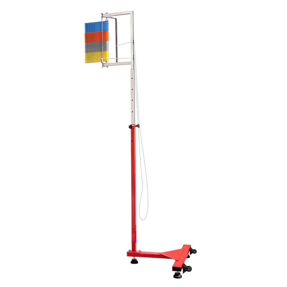 Vertical Jump Tester, Jump Measuring Test Stick Tool, Adjustable Vertical Jump Trainer for Basketball, Vertical Jump Tester Measuring Rod for Youth, Jump Power Measuring Scale,ColorfulAbs-1.4-3M