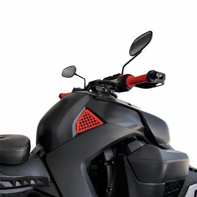 Gas Tank Covers for BRP Can-Am Ryker | Fuel Tank Insert Props | Custom Color Trike Accessories | Customized Bike Parts | VelociMods