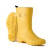 HISEA Women's Waterproof Rain Boots Wide Mid Calf Comfortable Rubber Shoes Lightweight Anti-slipping Rain Footwear for Outdoor Garden Farm Work view 1