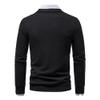 SWJGLITTR Men's Round Neck Sweater Slim Fit Lightweight Long Sleeve Sweater Man Solid Dress Crew Neck Knitted Pullover (Medium,Black) view 3