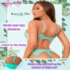 Kaei&Shi Floral Embroidered Garter Belt Set,Sheer Lingerie Sets for Women Sexy,Wedding Night Valentines Boudoir Outfits Mint Green X-Large view 3
