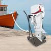 Outboard Boat Motor Cart With Foldable Design, Outboard Boat Engine Carrier, Multi Purposed Engine Stand, Black Boat Motor Carrier Cart for Transferring view 4