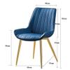 Chair Set of 4 with Metal Legs Leather Seat Comfortable Office Chair Waterproof Ergonomic Stylish Breakfast Chair for Dining Room Bedroom Kitchen (Color : Black Legs Bean Green) view 3