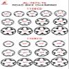 BIKECO Bicycle Narrow Wide Chainring 110/130BCD 5 Screws Round Bicycle Chainring 36/38/40/42/44/46/48/50/52/54/56/58/60T Bicycle Chainring for 9 10 11 Speed Road Bike MTB (130BCD,56T) view 3