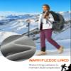 TACVASEN Ski Pants for Women Fleece Lined Hiking Winter Snow Pants Thermal Outdoor Pants with Ankle Zipper Purple Red M view 4