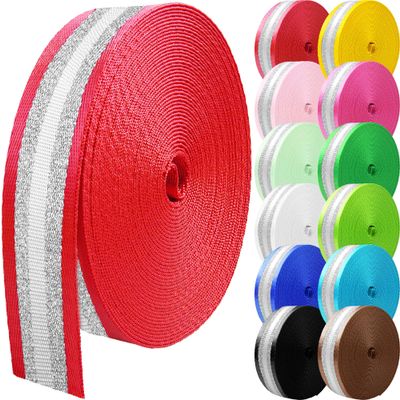 Grosun 10 Yards Nylon Webbing 1.5 inch 2 inch Webbing Straps Backpack Straps Nylon Belt for Indoor or Outdoor Gear, DIY Crafting, Handles, Luggage, Slings (Red, 1.5 inch)