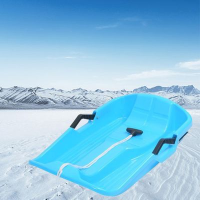Winter Snow Sledges, Thick Wear-Resistant Sledges, Children's Sledges, Sledges with Brakes and Pull Ropes