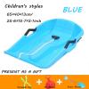 Winter Snow Sledges, Thick Wear-Resistant Sledges, Children's Sledges, Sledges with Brakes and Pull Ropes view 2