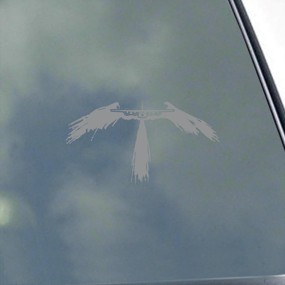 C-130H Hercules Pilot with Angel Wings Vinyl Sticker Decal Air Force Military Transport Crew Refuel
