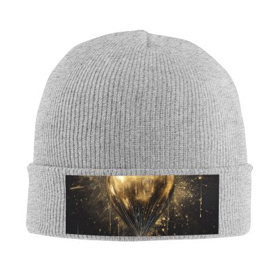 Knit Slouchy Beanie Hats for Men Women Golden Balloon Warm Cozy Knitted Cuffed Cap Winter Thick Ski Cap