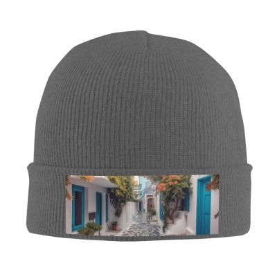 BTCOWZRV Knit Slouchy Beanie Hats for Men Women Greece Street Warm Cozy Knitted Cuffed Cap Winter Thick Ski Cap Deep Heather