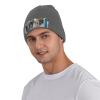 BTCOWZRV Knit Slouchy Beanie Hats for Men Women Greece Street Warm Cozy Knitted Cuffed Cap Winter Thick Ski Cap Deep Heather view 4
