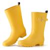 HISEA Women's Waterproof Rain Boots Wide Mid Calf Comfortable Rubber Shoes Lightweight Anti-slipping Rain Footwear for Outdoor Garden Farm Work view 4