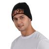BTCOWZRV Knit Slouchy Beanie Hats for Men Women Cute Couple Warm Cozy Knitted Cuffed Cap Winter Thick Ski Cap Black view 4