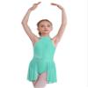 TiaoBug Kids Girls Lyrical Contemporary Modern Dance Costume Sleeveless Hater Ballet Leotard Figure Ice Skating Dress Mint Green 12 Years view 2
