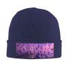 BTCOWZRV Knit Slouchy Beanie Hats for Men Women Romantic Lavender Warm Cozy Knitted Cuffed Cap Winter Thick Ski Cap view 1