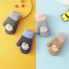 OhMill Toddler Knitted Mitten Gloves Winter Warm Full Finger Gloves with String Cute Cartoon Stretch Knit Gloves view 3