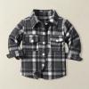 AMIMOJY Toddler Boys Girls Shirt Coat Jacket Plaid Long Sleeve Kids Turn Down Collar Button Tops Kids Winter (J, 5-6 Years) view 2