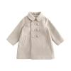 AMIMOJY Baby Girls Dress Coat Kids Winter Jackets Button Peacoat Toddler Clothes Outwear Girls Coat Small (White, 18-24 Months) view 1