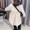 AMIMOJY Baby Girls Dress Coat Kids Winter Jackets Button Peacoat Toddler Clothes Outwear Girls Coat Small (White, 18-24 Months) view 3