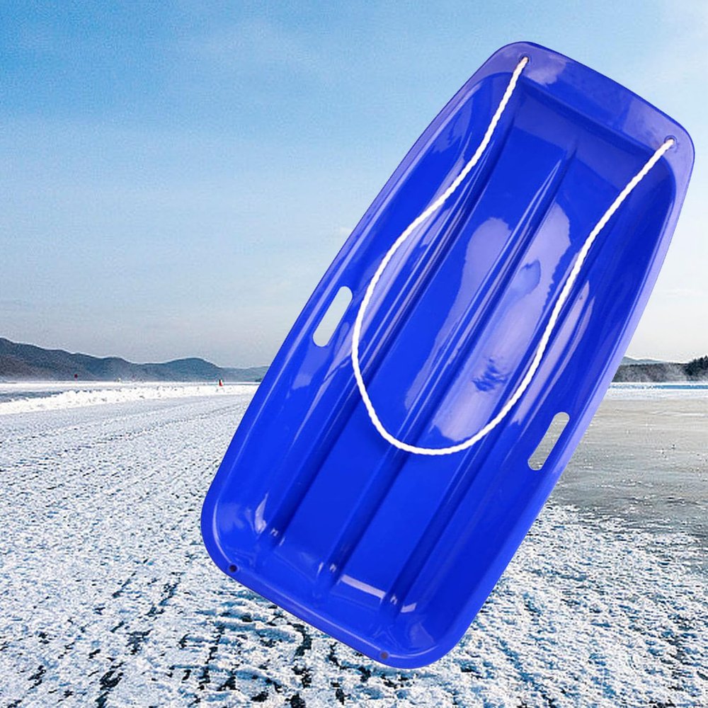 Children's Double Sledge, Thickened Wear-Resistant Sledge, Plastic Sledge, Winter Sledge, Sledge Boards