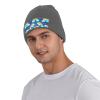 Knit Slouchy Beanie Hats for Men Women Rainbow Clouds Raindrop Warm Cozy Knitted Cuffed Cap Winter Thick Ski Cap view 4